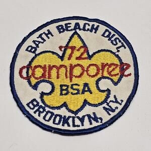 Vintage Bath Beach District 1972 Camporee BSA Brooklyn N.Y. Boy Scout Patch